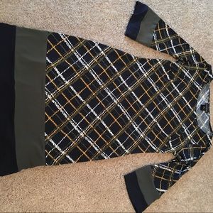 3/4 sleeve shift dress